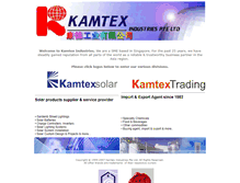 Tablet Screenshot of kamtexindustries.com